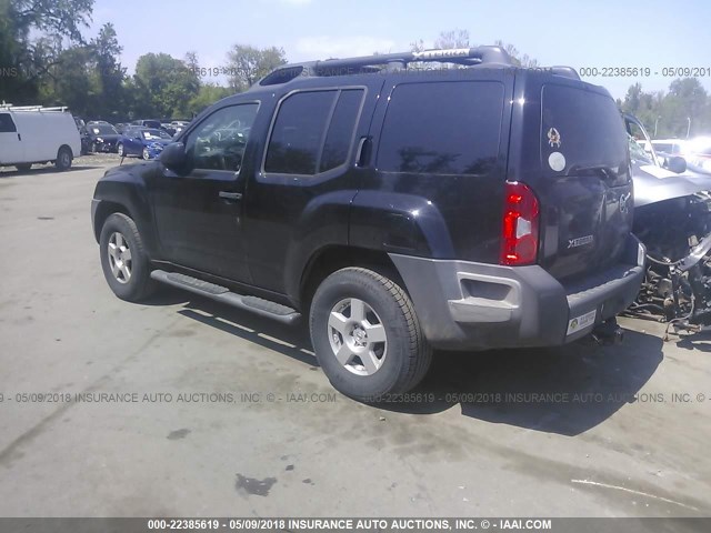 5N1AN08W36C525703 - 2006 NISSAN XTERRA OFF ROAD/S/SE BLACK photo 3