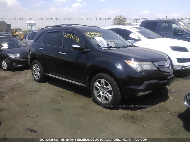 2HNYD28338H527324 - 2008 ACURA MDX TECHNOLOGY BLACK photo 1