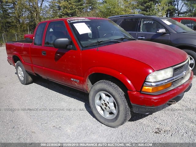 1GCDT19X638156905 - 2003 CHEVROLET S TRUCK S10 RED photo 1