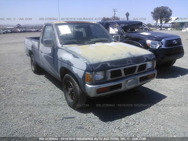 1N6SD11S3PC413491 - 1993 NISSAN TRUCK SHORT WHEELBASE BLUE photo 1