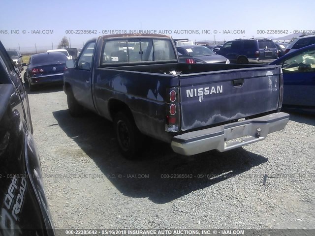 1N6SD11S3PC413491 - 1993 NISSAN TRUCK SHORT WHEELBASE BLUE photo 3