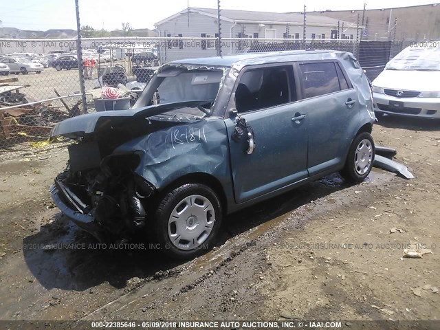 JTLKE50E981033091 - 2008 TOYOTA SCION XB ტალღისფერი ფოტო 2