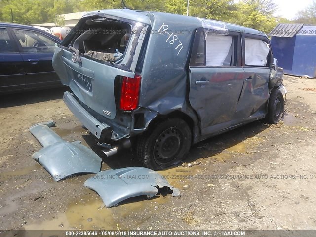 JTLKE50E981033091 - 2008 TOYOTA SCION XB ტალღისფერი ფოტო 4
