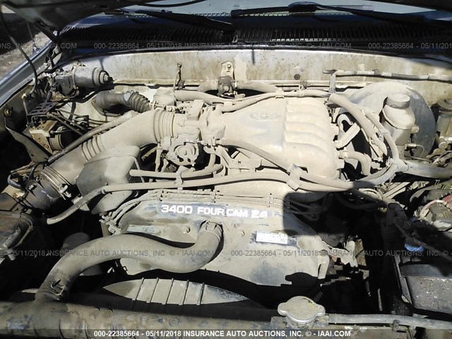 5TEWN72NX4Z415751 - 2004 TOYOTA TACOMA XTRACAB SILVER photo 10