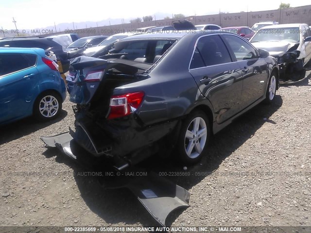 4T1BF1FK7CU087104 - 2012 TOYOTA CAMRY SE/LE/XLE GRAY photo 4