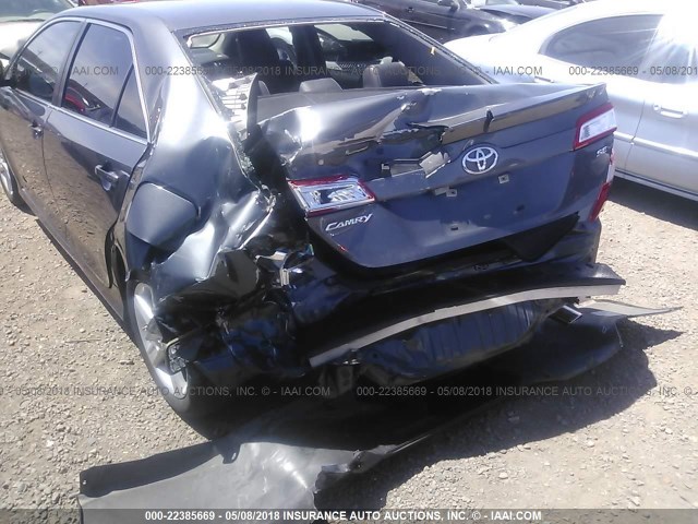 4T1BF1FK7CU087104 - 2012 TOYOTA CAMRY SE/LE/XLE GRAY photo 6
