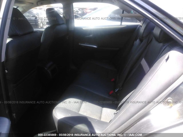 4T1BF1FK7CU087104 - 2012 TOYOTA CAMRY SE/LE/XLE GRAY photo 8