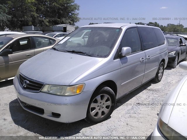 5FNRL18072B048429 - 2002 HONDA ODYSSEY EXL ვერცხლისფერი ფოტო 2