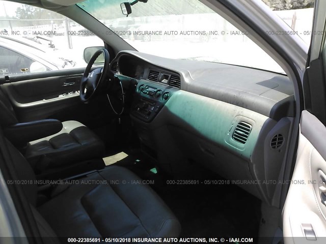 5FNRL18072B048429 - 2002 HONDA ODYSSEY EXL ვერცხლისფერი ფოტო 5