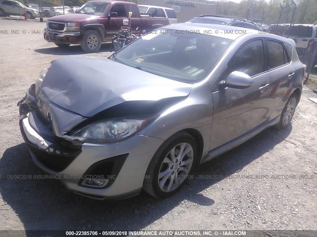 JM1BL1H56A1333725 - 2010 MAZDA 3 S SILVER photo 2