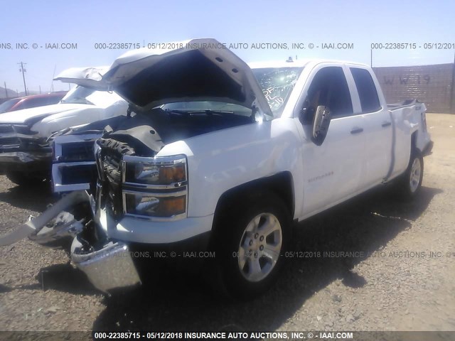 1GCRCREC4EZ104919 - 2014 CHEVROLET SILVERADO C1500 LT WHITE photo 2