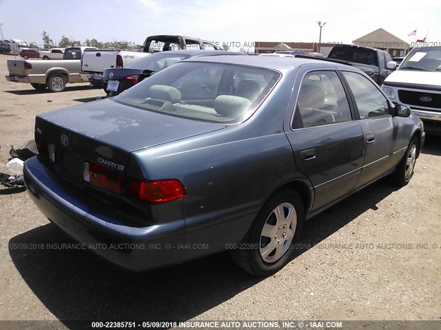 4T1BG22K91U779029 - 2001 TOYOTA CAMRY CE/LE/XLE 绿色 照片 4
