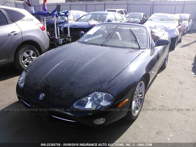 SAJDA42C62NA27243 - 2002 JAGUAR XK8 BLACK photo 2