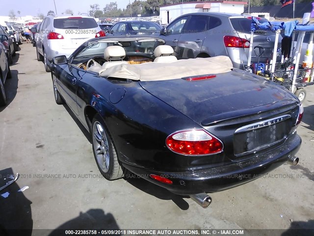 SAJDA42C62NA27243 - 2002 JAGUAR XK8 BLACK photo 3