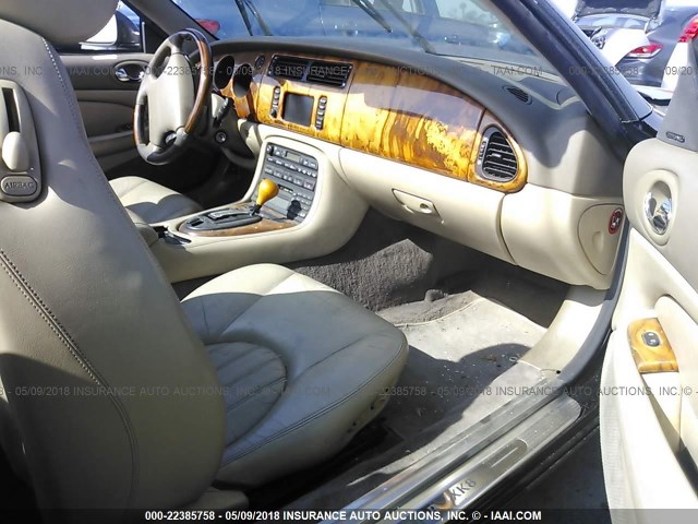SAJDA42C62NA27243 - 2002 JAGUAR XK8 BLACK photo 5