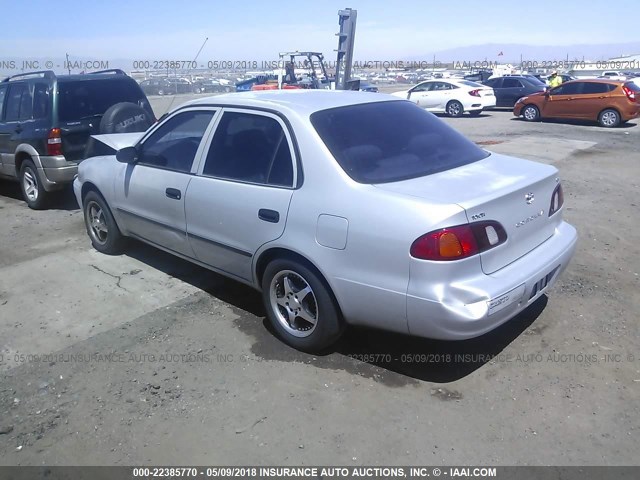 1NXBR12E4XZ247288 - 1999 TOYOTA COROLLA VE/CE/LE SILVER photo 3