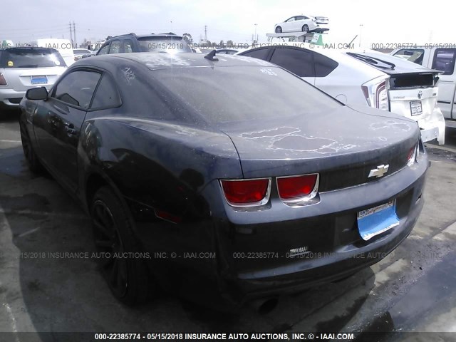 2G1FA1ED8B9144521 - 2011 CHEVROLET CAMARO LS BLACK photo 3