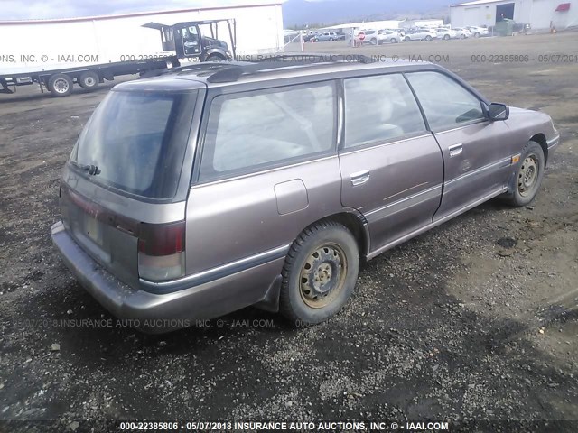 4S3BJ6333P6954893 - 1993 SUBARU LEGACY L BEIGE photo 4