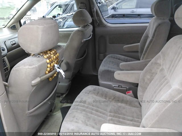 4T3ZF13C01U377636 - 2001 TOYOTA SIENNA LE/XLE GOLD photo 8