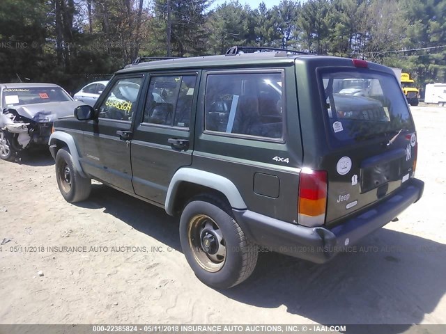 1J4FJ28S2VL592865 - 1997 JEEP CHEROKEE SE GREEN photo 3