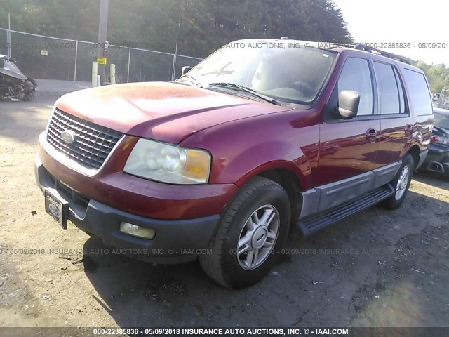 1FMPU15546LA09672 - 2006 FORD EXPEDITION XLT RED photo 2