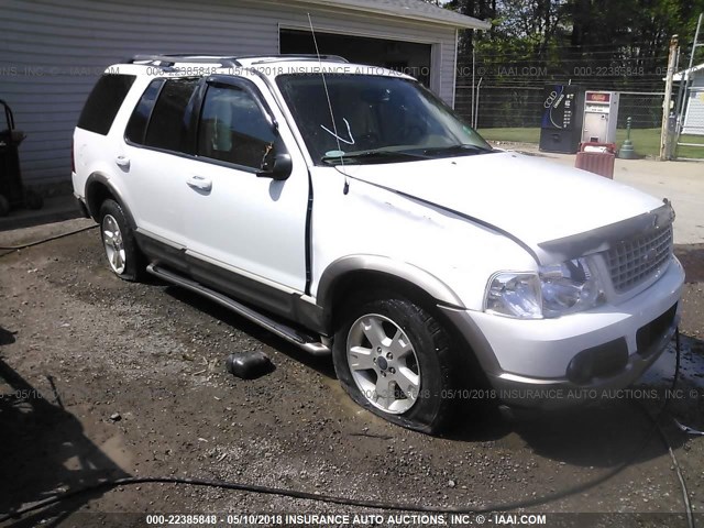 1FMDU74K23UB78611 - 2003 FORD EXPLORER EDDIE BAUER WHITE photo 1