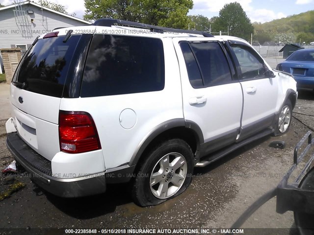 1FMDU74K23UB78611 - 2003 FORD EXPLORER EDDIE BAUER WHITE photo 4