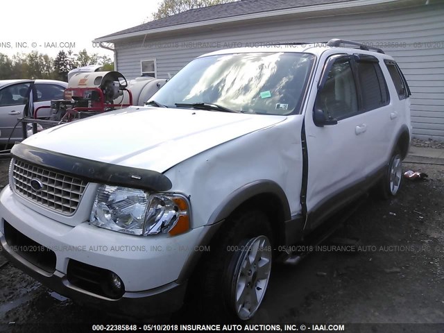 1FMDU74K23UB78611 - 2003 FORD EXPLORER EDDIE BAUER WHITE photo 6