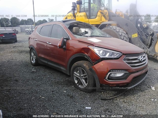 5XYZU3LB2HG486200 - 2017 HYUNDAI SANTA FE SPORT  ORANGE photo 1