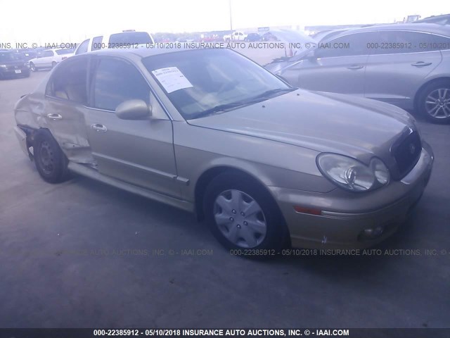 KMHWF25S24A920349 - 2004 HYUNDAI SONATA GL GOLD photo 1