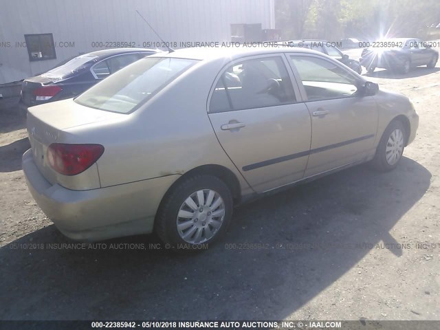 1NXBR32E66Z715838 - 2006 TOYOTA COROLLA CE/LE/S TAN photo 4