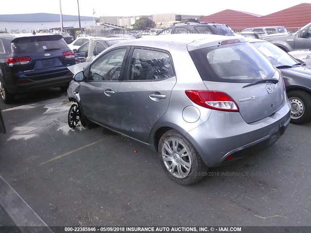 JM1DE1KYXE0182048 - 2014 MAZDA MAZDA2 SPORT GRAY photo 3