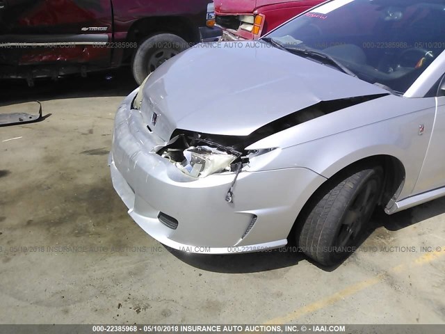 1G8AW18B07Z112098 - 2007 SATURN ION LEVEL 3 SILVER photo 6