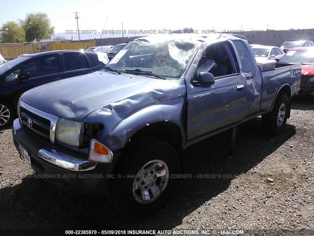 4TASM92N0WZ172698 - 1998 TOYOTA TACOMA XTRACAB PRERUNNER ლურჯი ფოტო 2