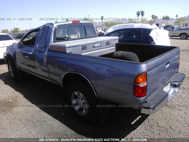 4TASM92N0WZ172698 - 1998 TOYOTA TACOMA XTRACAB PRERUNNER ლურჯი ფოტო 3