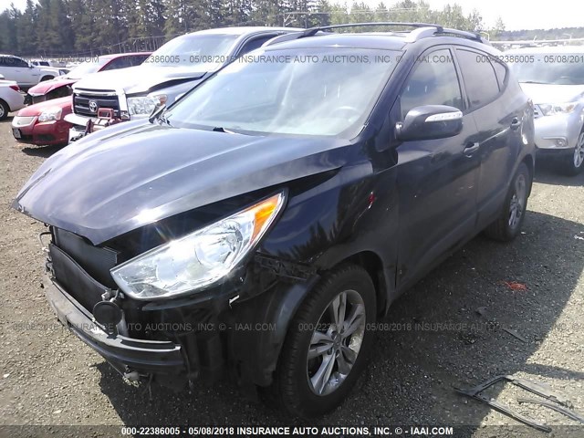 KM8JU3AC3DU686371 - 2013 HYUNDAI TUCSON GLS/LIMITED BLACK photo 2