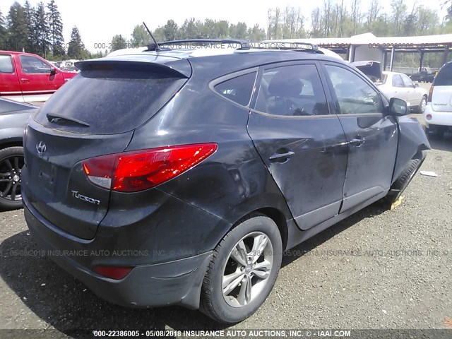 KM8JU3AC3DU686371 - 2013 HYUNDAI TUCSON GLS/LIMITED BLACK photo 4