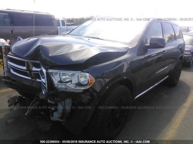 1D4RD2GG8BC617113 - 2011 DODGE DURANGO EXPRESS BLACK photo 2