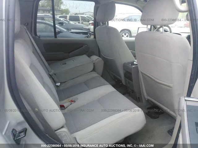 1FMEU73E16UA63793 - 2006 FORD EXPLORER XLT SILVER photo 8