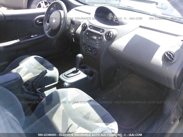 1G8AW12F53Z191449 - 2003 SATURN ION LEVEL 3 SILVER photo 5