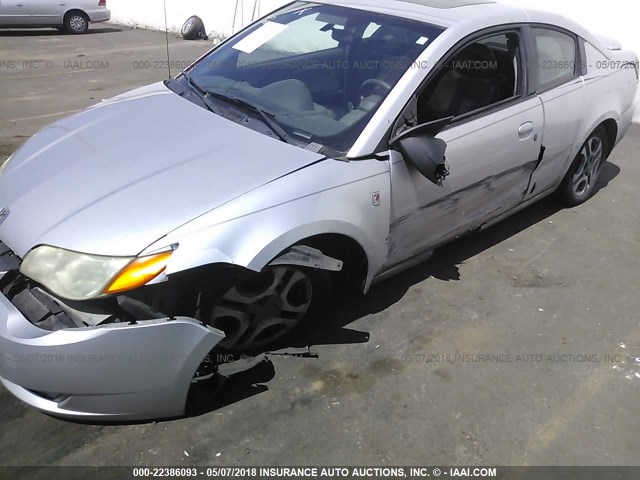 1G8AW12F53Z191449 - 2003 SATURN ION LEVEL 3 SILVER photo 6