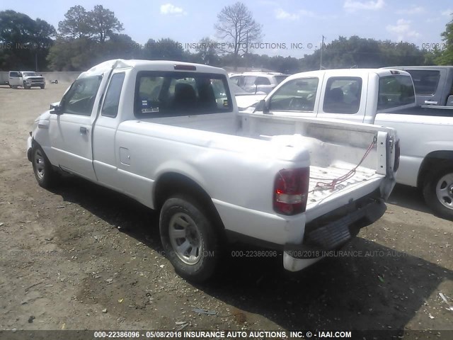 1FTYR14E68PB19369 - 2008 FORD RANGER SUPER CAB WHITE photo 3