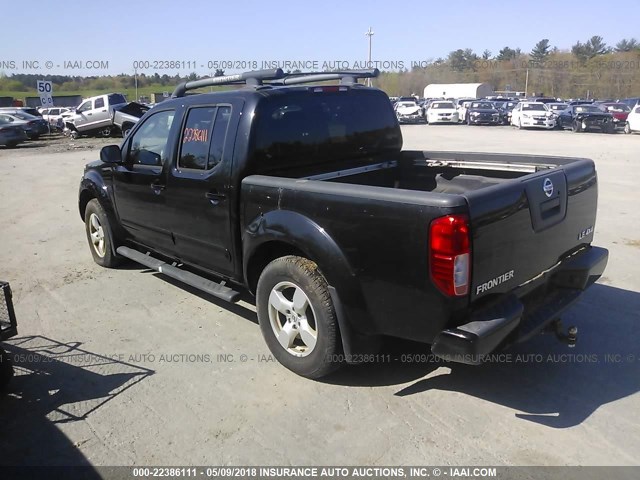 1N6AD07W37C424006 - 2007 NISSAN FRONTIER CREW CAB LE/SE/OFF ROAD BLACK photo 3