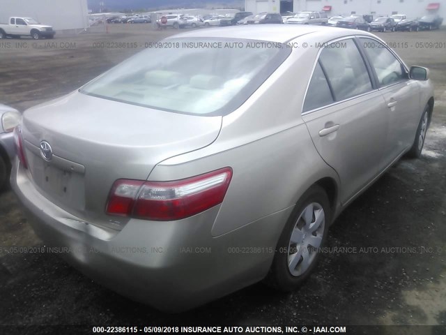 4T1BE46K07U522314 - 2007 TOYOTA CAMRY NEW GENERAT CE/LE/XLE/SE Champagne photo 4