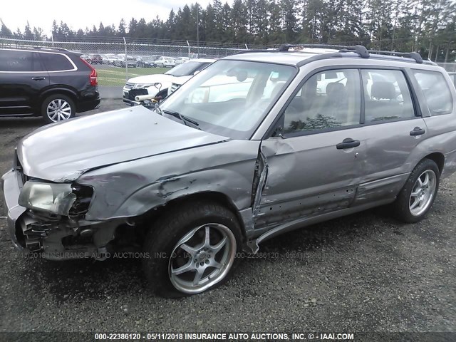 JF1SG67615H708757 - 2005 SUBARU FORESTER 2.5XS LL BEAN GRAY photo 6