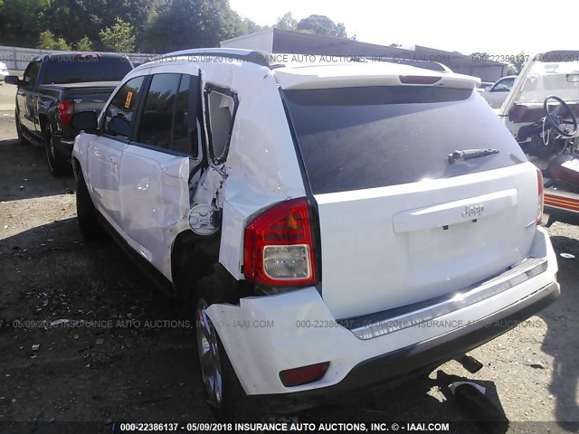 1C4NJCCB9CD692337 - 2012 JEEP COMPASS LIMITED WHITE photo 6