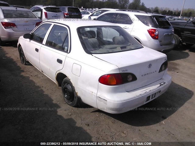 1NXBR12E41Z428074 - 2001 TOYOTA COROLLA CE/LE/S WHITE photo 3