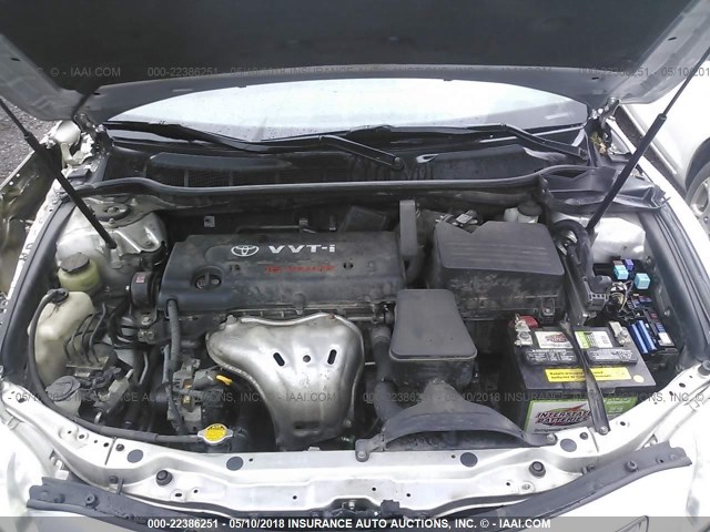 4T4BE46K18R022458 - 2008 TOYOTA CAMRY CE/LE/XLE/SE WHITE photo 10