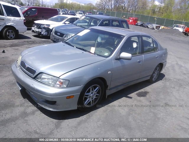 JNKCP11A42T500359 - 2002 INFINITI G20 SILVER photo 2