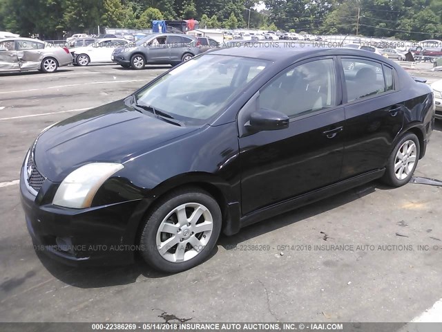 3N1AB6AP7AL662212 - 2010 NISSAN SENTRA 2.0/2.0S/SR/2.0SL BLACK photo 2